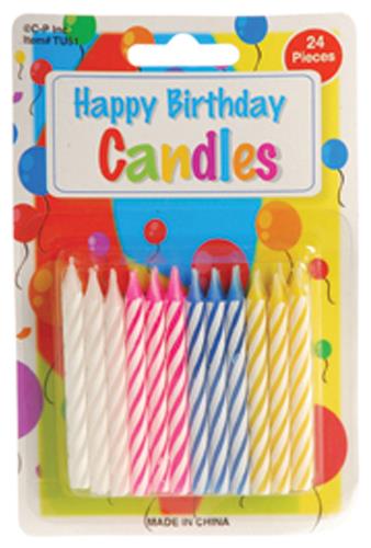Colorful Birthday Candles Set for Cake Decoration Celebrations and Birthday Parties