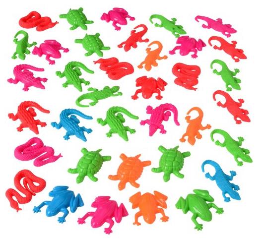 Versatile Jumbo Reptiles Assorted Toy Set for Themed Parties and Carnival Prizes