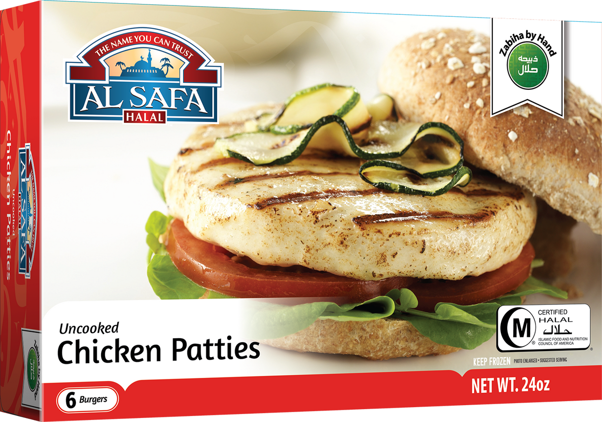 Al Safa Uncooked Chicken Patties 6 Pcs