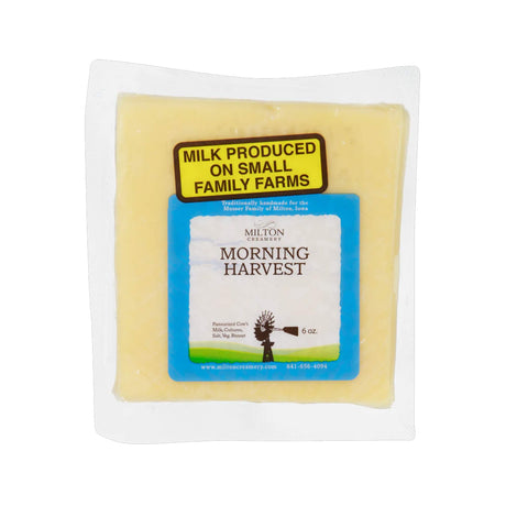Morning Harvest Cheese Creamy Aged Artisan Cheddar Style Cheese