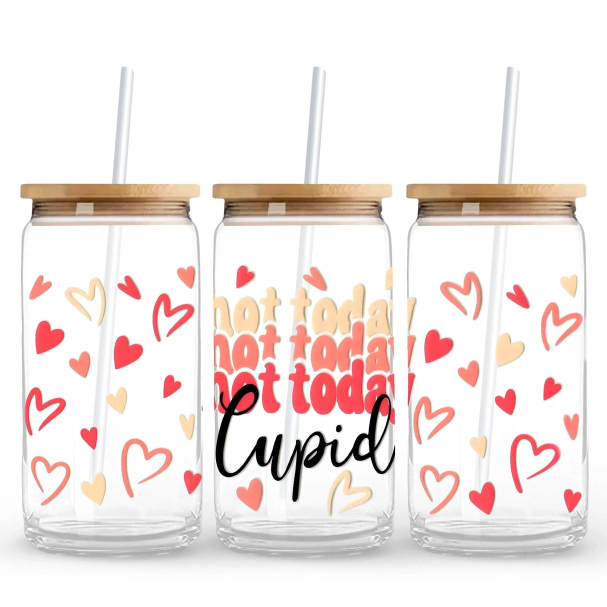 UV DTF Wrap - Not Today Cupid (9.7" x4.3")