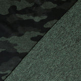 Poly Lycra Jersey Knit Fabric Evergreen Camo Marl Dry-Flex Ubersoft
