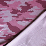 Dry-Flex Ubersoft Poly Lycra Jersey Knit Fabric - Rouge Camo Marl