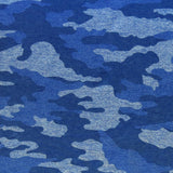 Poly Lycra Jersey Knit Fabric Royal Camo Marl Dry-Flex Ubersoft