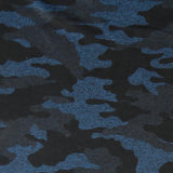 Poly Lycra Jersey Knit Fabric Sapphire Black Camo Marl Dry-Flex Ubersoft