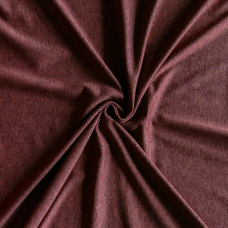 Poly Lycra Jersey Knit Fabric - Marsala Marl Dry-Flex Ubersoft