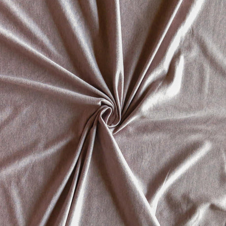 Dry-Flex Ubersoft Poly Lycra Jersey Knit Fabric - Peach/Grey Marl