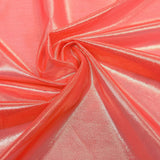 Ultrasheen Foiled Power Mesh Polyester Fabric - 4-Way Stretch Foil Finish, 56" Width (1 Yard)