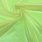 Ultrasheen Foiled Power Mesh Polyester Fabric - 4-Way Stretch Foil Finish, 56" Width (1 Yard)