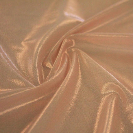 Ultrasheen Foiled Power Mesh Polyester Fabric - All-Over Foil, 4-Way Stretch, 56" Width (1 Yard)
