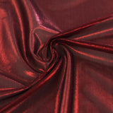 Ultrasheen Foiled Power Mesh Polyester Fabric - All-Over Foil, 4-Way Stretch, 56" Width (1 Yard)