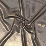 Ultrasheen Foiled Power Mesh Polyester Fabric - 4-Way Stretch Foil Finish, 56" Width (1 Yard)
