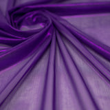 Ultrasheen Foiled Power Mesh Polyester Fabric - 4-Way Stretch Foil Finish, 56" Width (1 Yard)
