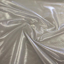 Ultrasheen Foiled Power Mesh Polyester Fabric - 4-Way Stretch Foil Finish, 56" Width (1 Yard)