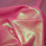 Ultrasheen Foiled Power Mesh Polyester Fabric - 4-Way Stretch Foil Finish, 56" Width (1 Yard)