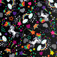 Swim Knit Nylon Spandex Unicorns and Rainbows