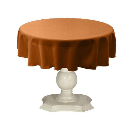Tablecloth Dull Bridal Satin Fabric - 54" Round, Color Options (1 Piece)