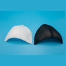 Raglan Tricot Covered Molded Fiber Fabric - Black Or White
