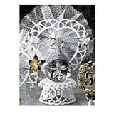 Anniversary Cake Topper - E420S- Silver Anniversary with Bell