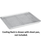 Wire Cooling Rack for Sheet Pans, Value Series Chrome Plated Footed, Three Sizes
