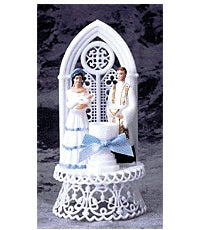 Religious Caketops, Christening Baby Boy- Blue, R510B, 7 1/2" High