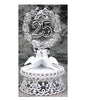 Anniversary Cake Topper - E25- Silver Anniversary with Doves