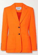 Orange Poly Poplin