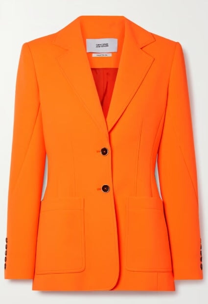 Orange Poly Poplin