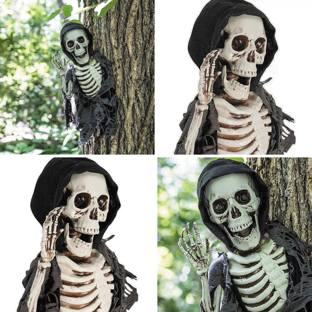15 3/4" Hanging Waving Skeleton Reaper Creeper Halloween Decoration