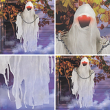 37 Inch Faceless Chain Ghost Halloween Decoration With Lights Sound