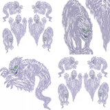 Scary Spirit Props Halloween Ghostly Wall Decorations Seasonal Decor 31/39 Inch