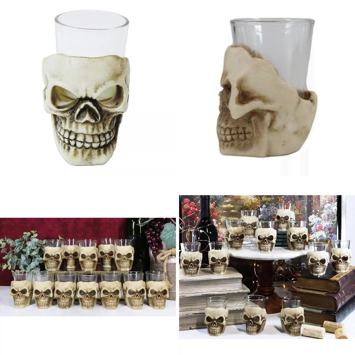 Skull Shot Glass, 3.5 in – Skeleton Face Party Favor