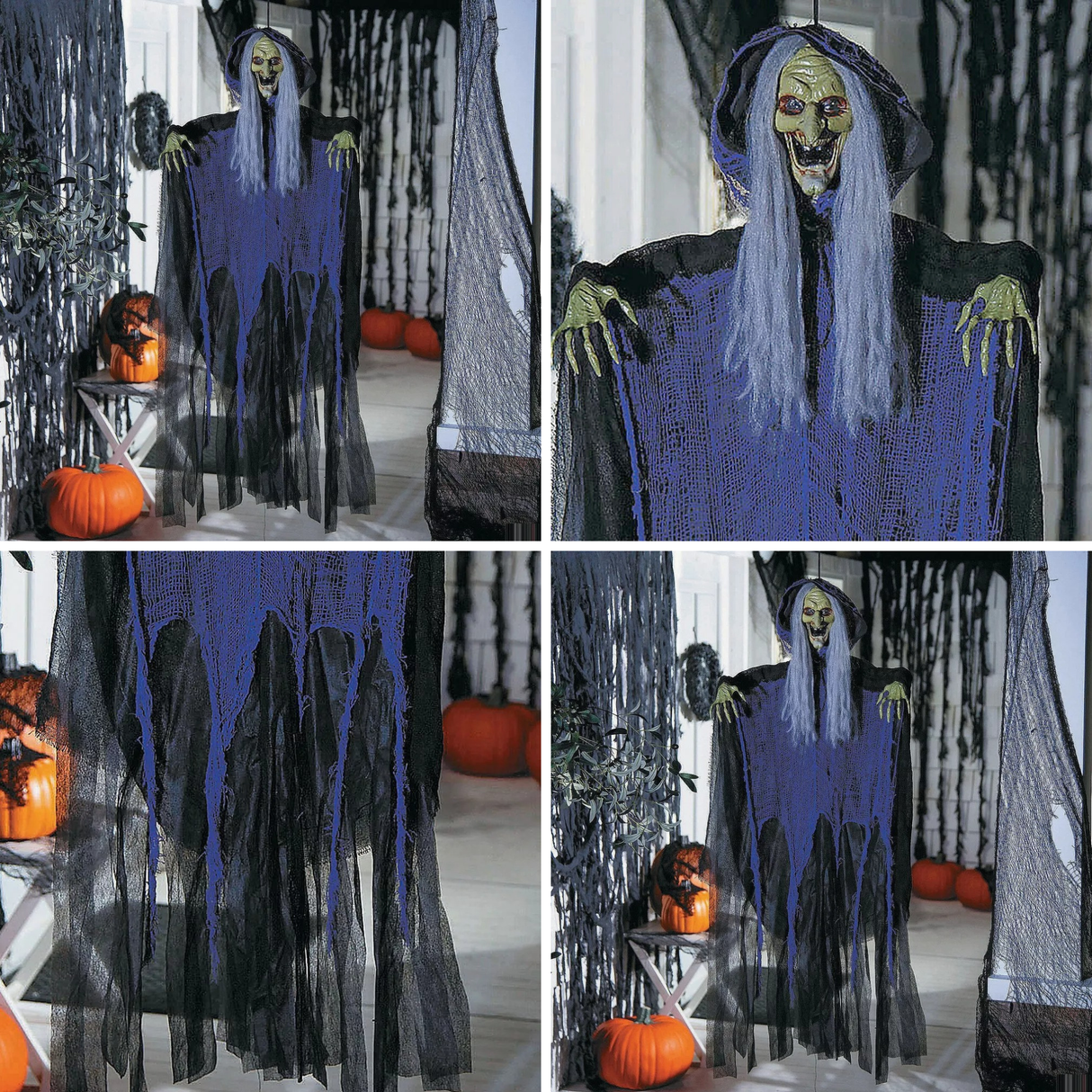 3.5 FT Hanging Witch Halloween Decoration