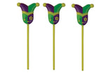 Mardi Gras Mask Cupcake Picks 3"