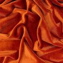 Stretch Velvet Burnt Orange