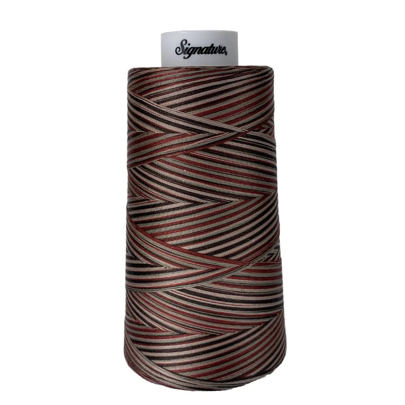 Cotton Variegated Thread Woodlands Tan Brown Dark Red