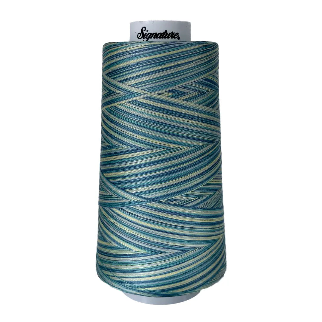 Cotton Variegated Thread St Thomas Yellow Green Blue