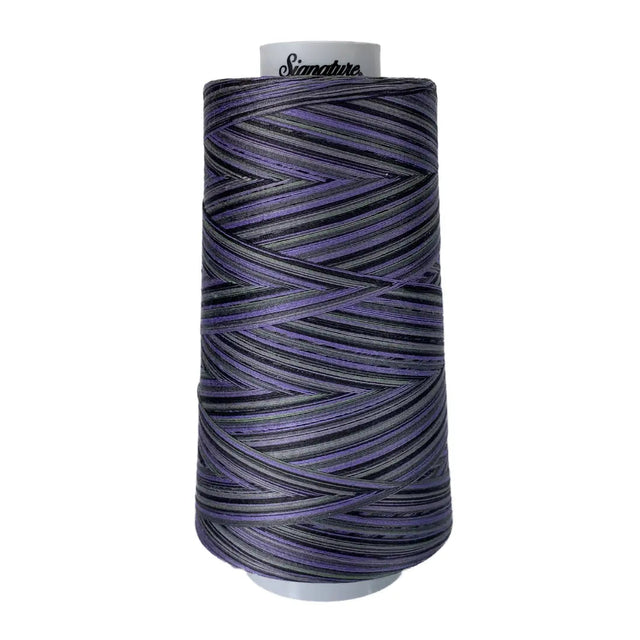 Cotton Variegated Thread Purple Grey Black