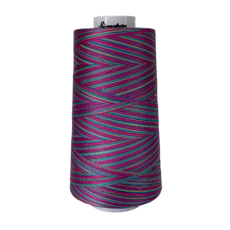 Cotton Variegated Thread Fuchsia Purple Blue Green