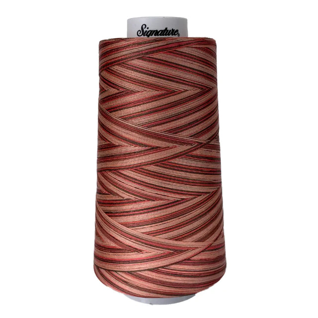 Cotton Variegated Thread Canyon View Coral Pink Brown