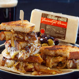 Cheddar Cheese with Caramelized Onions