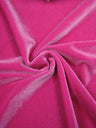 Solid Polyester Spandex Velvet Fabric - Medium Weight, 2 Ways Stretch, 58-60" Width