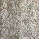 Valentino Traditional Damask Cut Velvet Fabric - Damask Pattern, 58" Width (1 Yard)