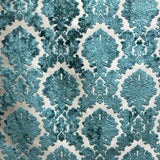 Valentino Traditional Damask Cut Velvet Fabric - Damask Pattern, 58" Width (1 Yard)