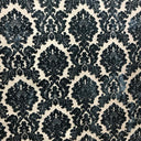 Valentino Traditional Damask Cut Velvet Fabric - Damask Pattern, 58" Width (1 Yard)