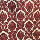 Valentino Traditional Damask Cut Velvet Fabric - Damask Pattern, 58" Width (1 Yard)