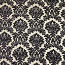 Valentino Traditional Damask Cut Velvet Fabric - Damask Pattern, 58" Width (1 Yard)