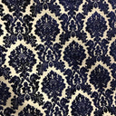 Valentino Traditional Damask Cut Velvet Fabric - Damask Pattern, 58" Width (1 Yard)