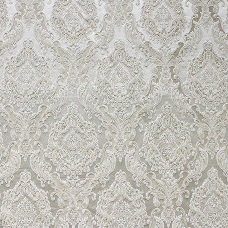 Varley Damask Jacquard Polyester Fabric - Textured Damask, 53" Width (1 Yard)