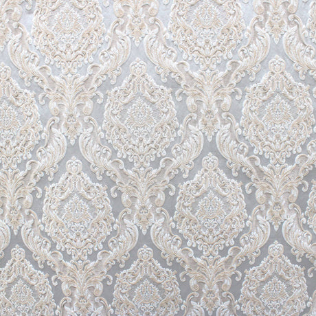 Varley Damask Jacquard Polyester Fabric - Textured Damask, 53" Width (1 Yard)